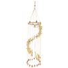 Image 1 : Vintage Macramé Silent Windchime Feature Angels Hanging Piece 43-Inch