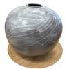Image 3 : Beautiful Large Glazed Spherical Ball Ceramic Vase 11-Inch Tall 15-Inch Diameter
