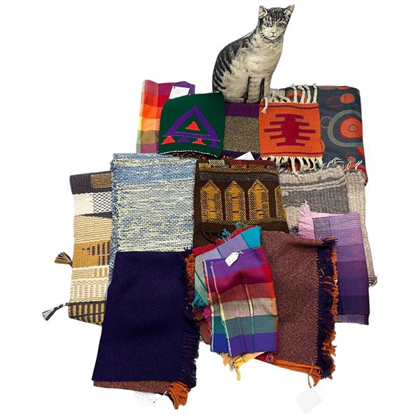 Assorted Collection of Handcrafted Textiles Various Subjects & Materials Some with Tags