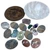 Image 1 : Collection of Polished Gemstone Worry Stones and Palm Stones, Often Used for Stress Relief, +++