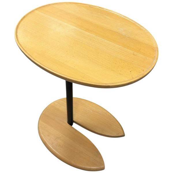 Stressless Ellipse Table Oak Stain Adjustable Height 14.96 X 19.29 X 18.9 to 27.95 Inch