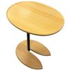 Image 1 : Stressless Ellipse Table Oak Stain Adjustable Height 14.96 X 19.29 X 18.9 to 27.95 Inch