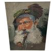 Image 2 : Vintage Large Framed Needlepoint Scottish Man Francais Countryman 25.5-Inch by 29-Inch