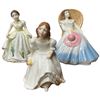 Image 1 : Royal Doulton Figurine Trio Pretty Ladies December HN4886 Lynsey HN3043 Anabel HN4803