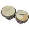 Image 2 : Bongo Drums Wooden with One Damaged Skin