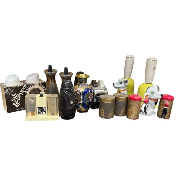 Unique Collection of Salt & Pepper Shakers & Decorative Collectables