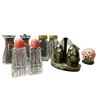 Image 3 : Collection of Mid Century Assort Salt & Pepper Shakers Ceramic Glass Metal Plastic
