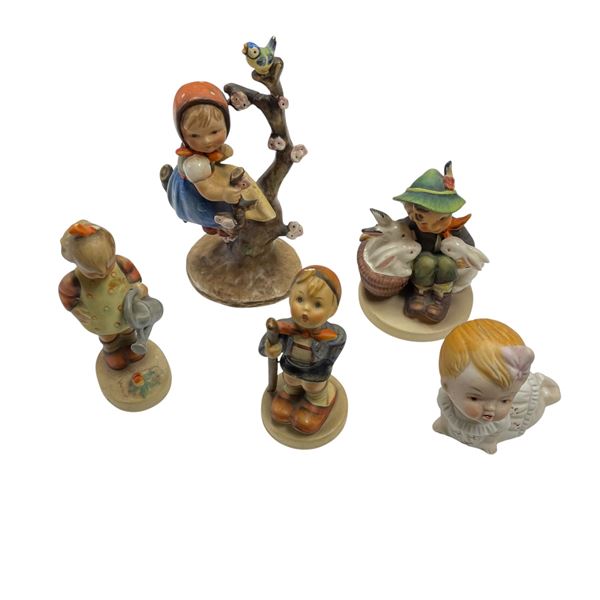 Collection of 5 Hummel Goebel Figurines Germany Porcelain