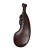 Image 1 : Maori Patu Carved Wood Paua Shell 20th Century 16-Inch