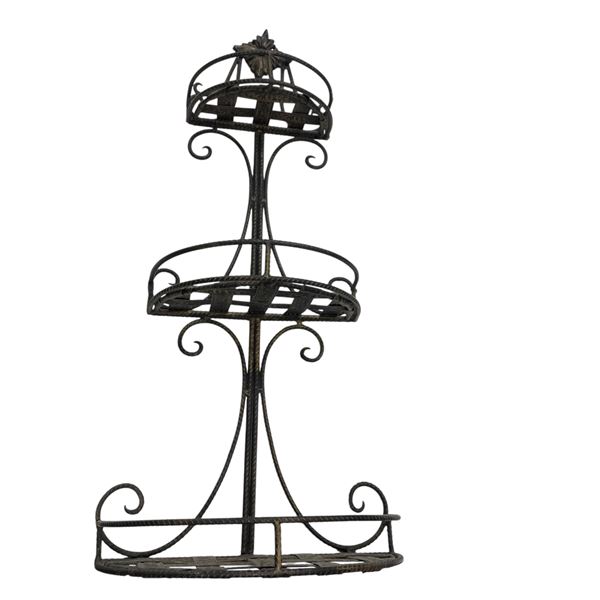 3 Tiered Metal Wired Shelf Home Decor