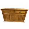 Image 1 : Farmhouse-Style Pine Wood Sideboard or Buffet Cabinet