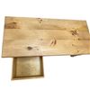 Image 2 : Rustic Country Pine Coffee Table Turned Legs & Storage Drawers