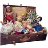 Image 1 : Luggage Case Full of Assorted Vintage Toys: Dols, Plush, Golf Balls and More