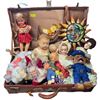 Image 2 : Luggage Case Full of Assorted Vintage Toys: Dols, Plush, Golf Balls and More