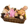 Image 1 : Basket Full of Vintage Dolls and Toys