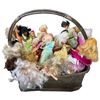 Image 1 : Basket Full of Vintage Barbie Dolls and Accessories