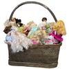 Image 2 : Basket Full of Vintage Barbie Dolls and Accessories