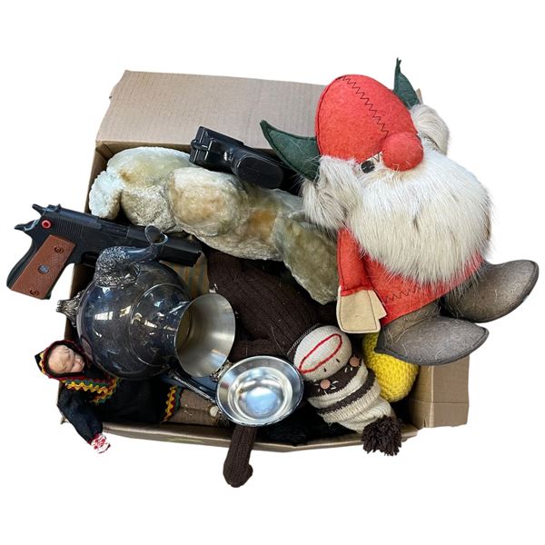 Box of Vintage Toys and Dolls