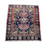 Image 1 : 100% Hand Knotted Made In Iran Tarom (Zanjan) 3.4' x 2.10' Geometric Map Fluffy Carpet w Beauty Colo