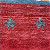 Image 2 : 100% Hand Knotted Made In Iran Gabbeh (Shiraz) 4' x 2.4' Made w Wool
