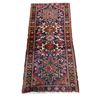 Image 1 : 100% Hand Knotted Made In Iran Gharajeh 5.2' x 2.4'  Geometric Map, Vegetable Dye, Fluffy Carpet