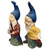 Image 2 : Pair of Classic Cement Garden Gnomes 20" Tall