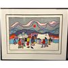 Image 1 : "Caribou Hotel" signed by Ted Harrison 1982 - 135/150 Framed Limited Print w/ COA
