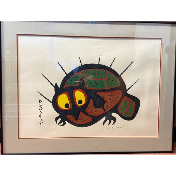 "Owl" by Norvell Morrisseau # 11/70 Framed Limited Print