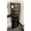 Image 3 : 3 BLUE APPROX 52" X 24" DESKS, 4 DRAWER BLACK VERTICAL FILING CABINET, DIGITAL CHECK EXPRESS CX30