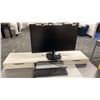 Image 3 : GREY DESK WITH 27" LG MONITOR & MOBILE OFFICE CHAIR