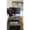 Image 1 : POWERED ADJUSTABLE HEIGHT UPLIFT DESK WITH 27" LG MONITOR, WIRELESS LOGITECH MOUSE & KEYBOARD