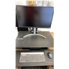 Image 6 : POWERED ADJUSTABLE HEIGHT UPLIFT DESK WITH 27" LG MONITOR, WIRELESS LOGITECH MOUSE & KEYBOARD