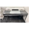 Image 2 : GREY OFFICE DESK APPROX 52" X 24" X 30" WITH MOBILE OFFICE CHAIR