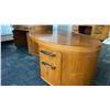 Image 5 : 3 PC EXECUTIVE OFFICE SET- DESK, WALL UNIT & SIDEBOARD *CONTENTS NOT INCLUDED*