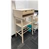 Image 5 : CONTENTS OF OFFICE- DESK, MONITOR, MOBILE 3 TIER CARTS, ARTWORK, 2 MOBILE OFFICE CHAIRS,