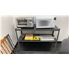 Image 7 : CONTENTS OF ROOM- DANBY STAINLESS STEEL REFRIGERATOR, CUISINART TOASTER OVEN, PANASONIC MICROWAVE,