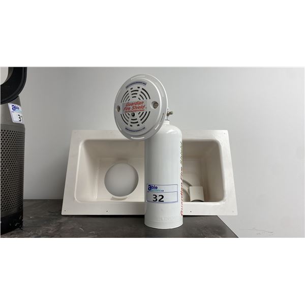 GUARDIAN FIRE SHIELD AUTOMATIC FIRE SUPPRESSION DEVICE, EYE WASH STATION & FIRST AID KIT