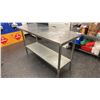 Image 1 : STAINLESS STEEL PREP TABLE APPROX 60'L X 24'D X 35"H