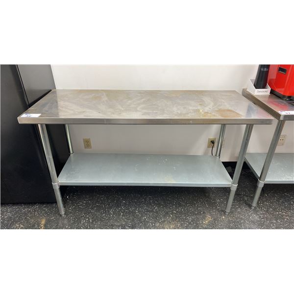 STAINLESS STEEL PREP TABLE APPROX 60'L X 24'D X 35"H