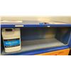 Image 3 : BLUE WOODEN CORROSIVE STORAGE CABINET APPROX 47"L X 18"D X 18"H