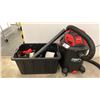 Image 1 : PUMP VAC SHOP VAC WITH BIN OF ASSORTED FILTERS & SHOP VAC ATTACHMENTS