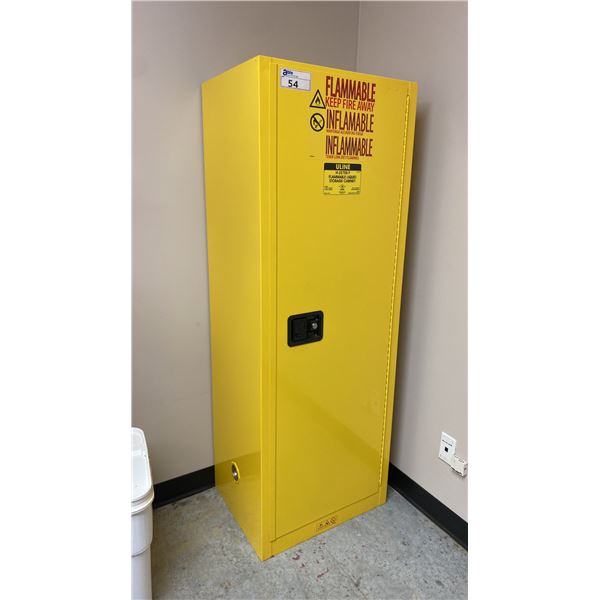 ULINE H-257OS-Y FLAMMABLE LIQUID STORAGE CABINET