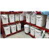 Image 1 : LARGE GROUP OF ASSORTED WHITE PLASTIC BINS OF COMMERCIAL GROW CHEMICALS & ASSORTED BARRELS