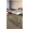 Image 2 : 2 TIER STAINLESS STEEL PREP TABLE APPROX 49.5"W X 24"D X 39"H