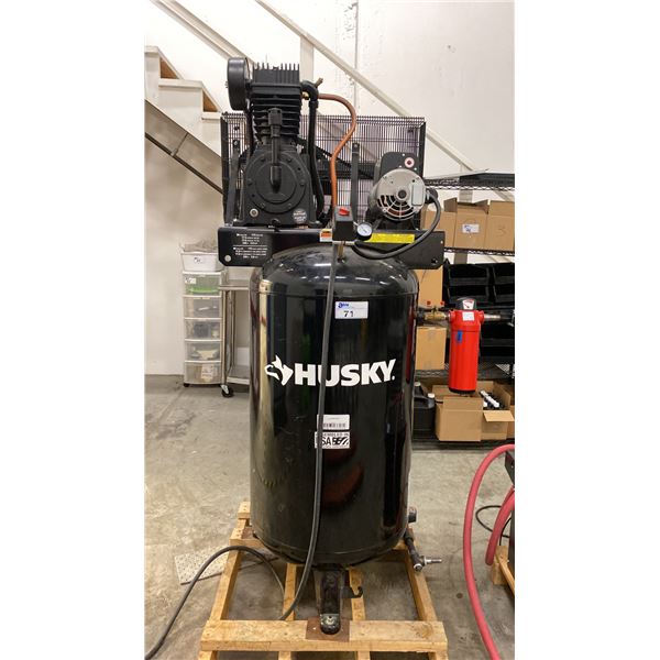 HUSKY 1000857937 BLACK VERTICAL 80 GALLON INDUSTRIAL AIR COMPRESSOR