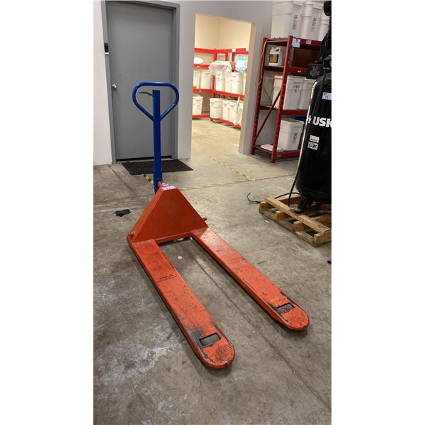 ORANGE/BLUE 5500LB CAPACITY PALLET JACK