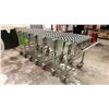 Image 2 : NESTAFLEX 376 HEAVY-DUTY, EXPANDABLE GRAVITY SKATE WHEEL CONVEYOR APPROX 18' WHEN EXPANDED