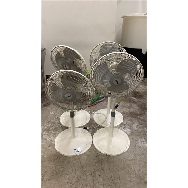 4 AIR KING FLOOR FANS