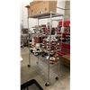 Image 2 : 5 TIER MOBILE RACK WITH CONTENTS APPROX 48"W X 18"D X 76"H