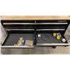 Image 6 : HUSKY BLACK WOOD TOP MOBILE TOOL CHEST WITH ASSORTED CONTENTS APPROX 52"L X 18"D X 37"H *HAS KEYS*